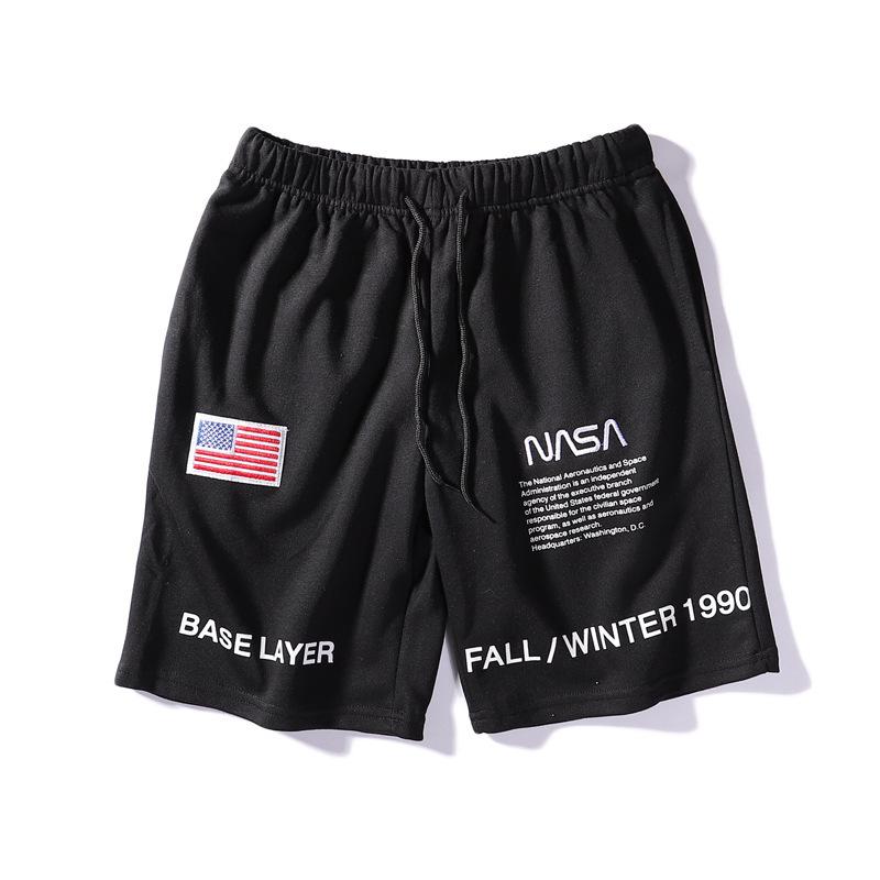 jogging shorts for men Slim Fit Muscle Gym Men Shorts Casual Pants Flag Embroidered Fashion Running Shorts