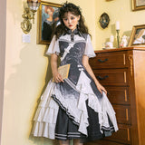 Gothic Lolita Harajuku Style Clothing Lolita Dress Lo Chinese Style Cheongsam Elegant Slimming Dress