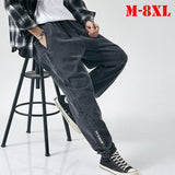 Men Trousers plus-Sized Straight-Leg Pants