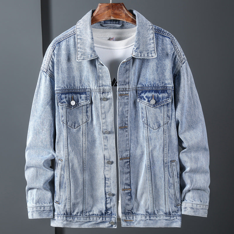 Denim Shirts Denim Jacket Men's Spring and Autumn Denim Jacket