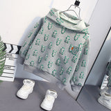 Toddler Boys Sweater Children's Clothing Boys' Spring and Autumn Clothing Hooded Sweater
