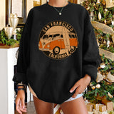 Diana Harvard Sweatshirt San Francisco Bus Sweater