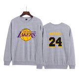 In Memory of Kobe Hoodie Kobe Memorial Clothing Casual Loose Men's and Women's Fleece round Neck Sweater
