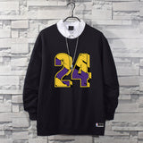 In Memory of Kobe Hoodie Commemorative Kobe round Neck Sweater Winter Fleece-Lined
