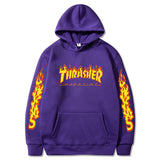 Thrasher Hoodie Hip Hop Fashion Hooded Sweatshirt Top