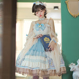 Gothic Lolita Harajuku Style Clothing Goblin Overture JSK Overknee Dress CLA Empire Lolita Dress