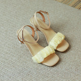 Nude Wide Fit Block Heels