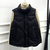 Women Winter Coats Puffer down Vest Autumn and Winter Vest Women's Lightweight Fashion Vest