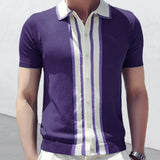 Polo Shirts Summer Polo Shirt Men's Short Sleeve Color Matching