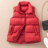 Women Winter Coats Puffer down down down down down Vest Female Autumn and Winter down Vest