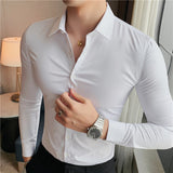Men's Shirts Embroidered Textured Shirt
