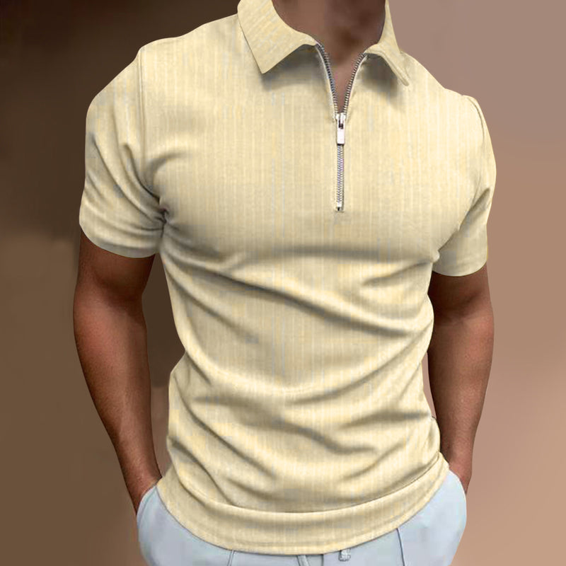 Polo Shirts Slim-Fit Short-Sleeved Stripes