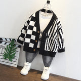 Toddler Boys Sweater Boys' Cardigan Sweater Autumn and Spring