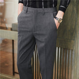 Men Trousers Men's Casual Pants Embroidered Trousers