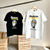 Human Made T-Shirt Slub Cotton Robot Pattern Couple T-shirt