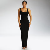 Music Festivals Rave Outfits Dress Summer Sexy Suspenders Backless Slim Fit Dress