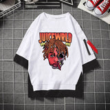 Juice WRLD T Shirt Fashion Summer Loose Casual plus Size 5-Point Sleeve