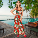 Beth Dutton Bohemian Dress Summer Spring Midi Dresses Sexy Slim Floral Strap Dress