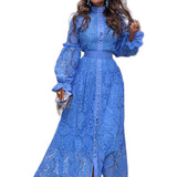 Women Bohemian Dress Spring/Summer Mid-Length Lace Dress