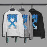 Off White Sweatshirts Long Sleeve round Neck Neck Sweater for Men and Women Autumn and Winter Gradient Arrow Print Series round Neck Sweater