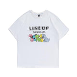 Men T Shirt Summer Casual Tops Men's Clothes Summer Wear Vintage Men's round Neck Short Sleeve Casual Loose Cartoon Dog Printed T-shirt