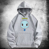 Men and Women Pokemon Pikachu Hoodie Loose Shoulder Long Sleeve Top Clothes