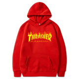 Thrasher Hoodie Hip Hop Fashion Hooded Sweatshirt Top
