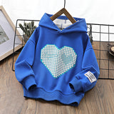 Children Hoodie Sweatshirts Boys Hooded Sweatshirt Spring and Autumn Leisure Loose