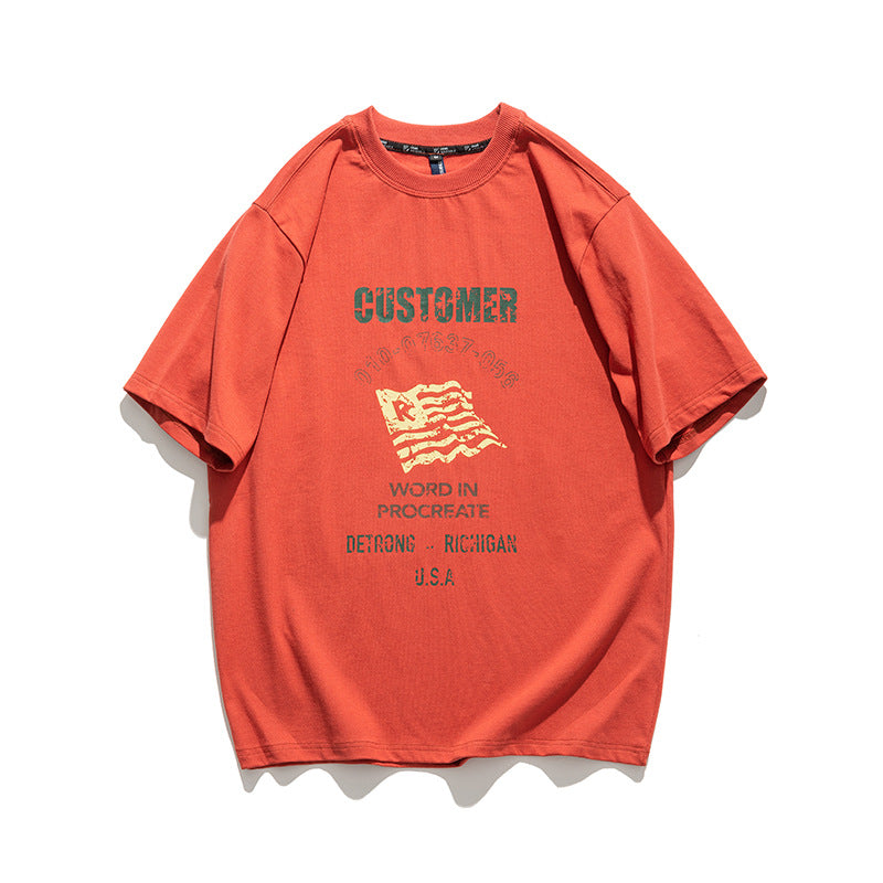 Man Summer T Shirt Half Sleeve Round Neck