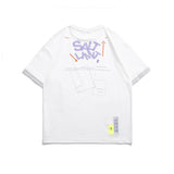 Men T Shirt Summer Casual Tops Men's Clothes Summer Wear Vintage Men's round Neck Short Sleeve Casual Loose Letter Printed T-shirt