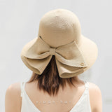 Straw Hat Women's Bucket Hat Outdoor Sun Hat