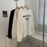 Harvard Sweatshirt 1977 Printed Pullover round Neck Fleece-Lined Sweater