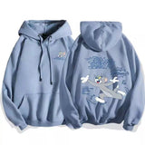 Tom and Jerry Hoodie Sweater Men's Autumn and Winter Long Sleeves Coat