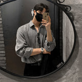 Denim Shirts Long-Sleeved Shirt Men's Autumn Loose Casual Doll Shirt Coat