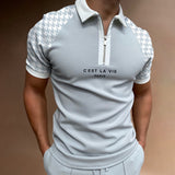 Polo Shirts Summer Polo Shirt Color Matching Men's Sports