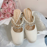 Nude Pumps Block Heel Sandals Summer Vintage High Heels