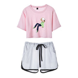 Dreamwastaken Men's Novelty Hoodies Dream Merch Shirt Printed Casual Fashion Loose Exposed Navel Suit