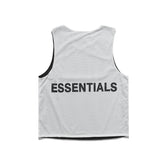 Fog Essentials Vest Fog Sleeveless T-shirt Men and Women Fear Ofgod Double Line Essentials Loose Basketball Mesh Couples Vest