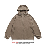 Men Sun Protection Clothing  Men Summer Sun Protection Clothing Couple Hooded Casual Coat
