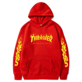 Thrasher Hoodie Hip Hop Fashion Hooded Sweatshirt Top