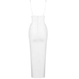 Mariah Carey Dress Elegant Sexy Suspender Dress Knitted Dress
