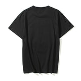 Shark Print T Shirt T-shirt Short Sleeve Black Fashion Loose