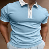 Polo Shirts Spring/Summer Polo Shirt Color Matching Men's T-shirt