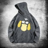 Men and Women Pokemon Pikachu Hoodie Pokémon Psyduck Hooded Sweater