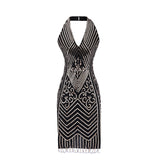 The Great Gatsby Daisy Dress Sexy Sequined Dress Short Skirt Women Backless