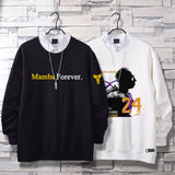 In Memory of Kobe Hoodie Commemorative Kobe 24 Sports Cotton Sweater Fleece-Lined