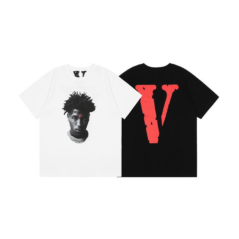 Vlone T Shirt Printed ShortSleeved Popular Men's Coat TOPs Tshirt Vlone