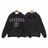 Present Hoodie Distressed Hooded Sweater Loose