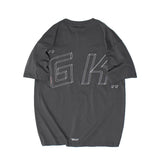 Men T Shirt Summer Casual Tops Men's Clothes Summer Wear Retro Men's round Neck Short Sleeve Casual Loose Embroidered Color Matching T-shirt