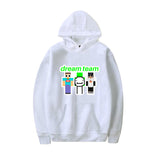 Dreamwastaken Men's Novelty Hoodies Dream Merch Shirt Cartoon Print Sweatshirt Casual Loose-Fitting Hoodie Outerwear Shirt
